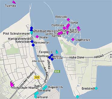 Schiffspositionen